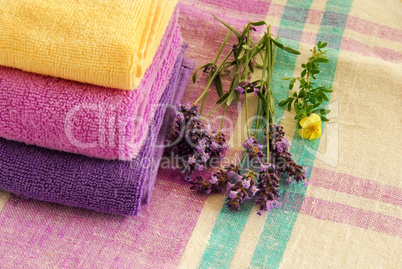 Colorful towels