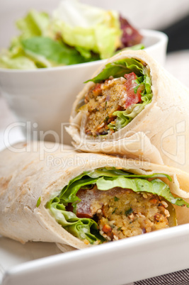 falafel pita bread roll wrap sandwich