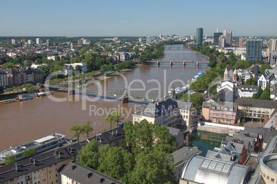 aerial view of frankfurt