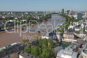 aerial view of frankfurt