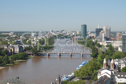 aerial view of frankfurt