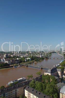 aerial view of frankfurt