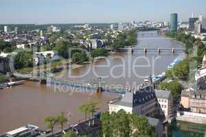 aerial view of frankfurt