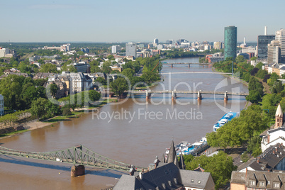 aerial view of frankfurt