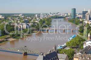 aerial view of frankfurt