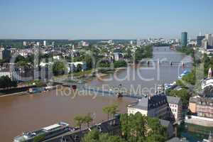 aerial view of frankfurt