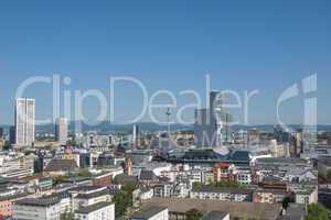 aerial view of frankfurt