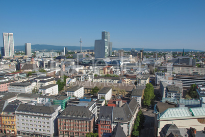 aerial view of frankfurt