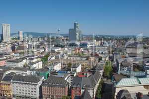 aerial view of frankfurt