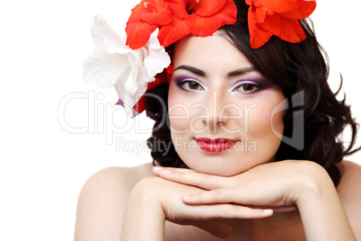 Beautiful young woman portrait