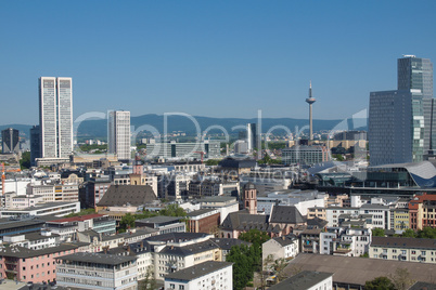 aerial view of frankfurt