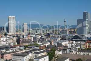 aerial view of frankfurt