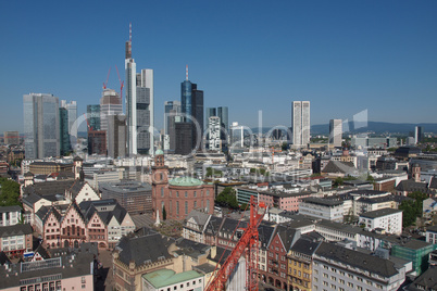 aerial view of frankfurt