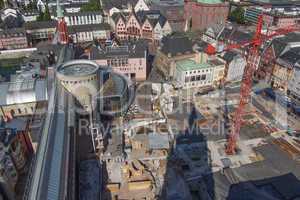 aerial view of frankfurt