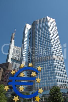 european central banking house in frankfurt