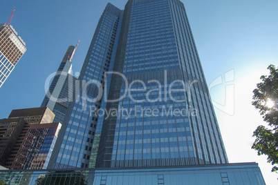 european central banking house in frankfurt