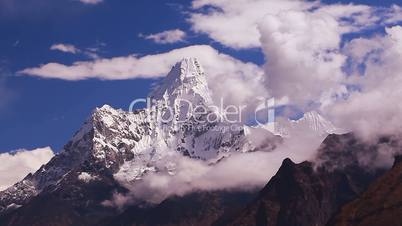 Ama Dablam peak (6856 m) in Himalayas.
