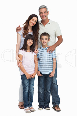 Portrait of a cute family