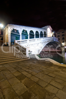 Venice Italy Rialto bridge view