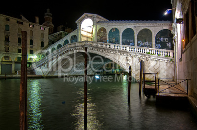 Venice Italy Rialto bridge view