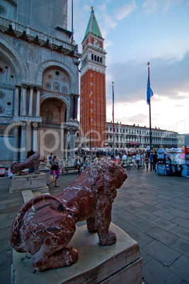 Venice Italy Saint Marco square
