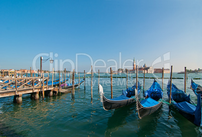 Venice Italy pittoresque view of gondolas