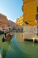 Venice Italy Gondolas on canal