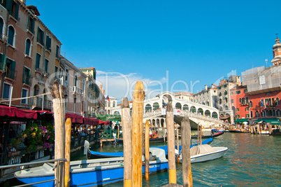 Venice Italy Rialto bridge view