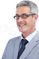 Handsome businessman wearing glasses