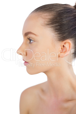 Profile of an attractive young model