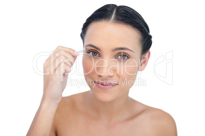 Relaxed natural model using tweezers