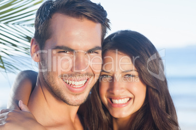 Cheerful loving couple having holidays
