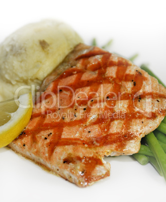 Salmon With Mashed Potatoes