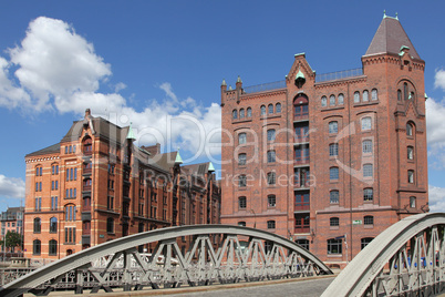 in der Speicherstadt von Hamburg