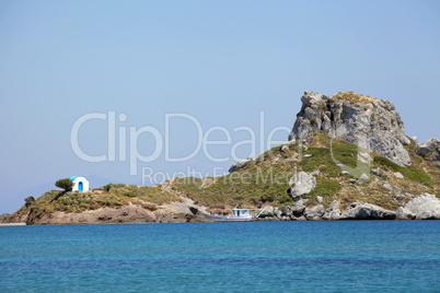 die kleine Insel Kastri vor Kos, Griechenland
