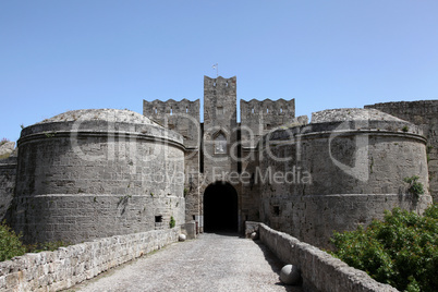 Eingangsportal in die Altstadt von Rhodos