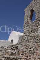 Kapelle in der Burgruine von Monolithos, Rhodos