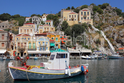 Im Hafen von Symi