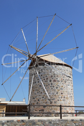alte Windmühle auf Kos, Griechenland