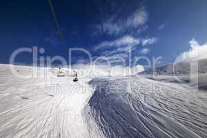 ropeway over ski slope