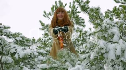 First snow. Slow motion