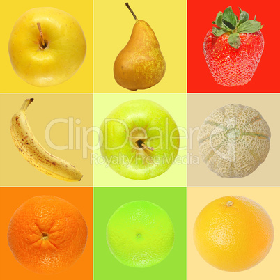 fruit collage