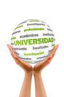 3d University Word Sphere (In Spanish)
