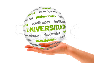 3d University Word Sphere (In Spanish)