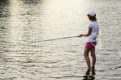 Girl on a fishing trip