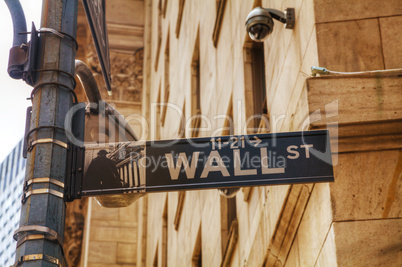 wall street sign