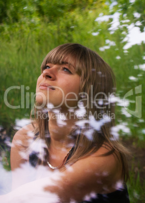 portrait of young girl outdoor