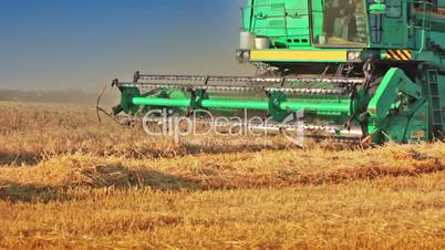 Harvester. Close-up