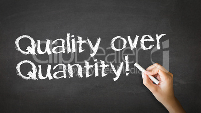 Quality over Quantity Chalk Illustration