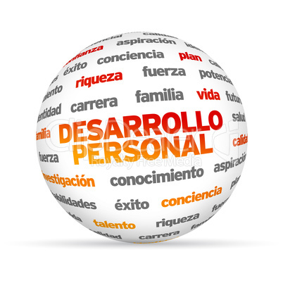 Personal Development Word Sphere (In Spanish)